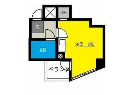 カルダモモ八事タワー(ワンルーム/2階)の間取り写真