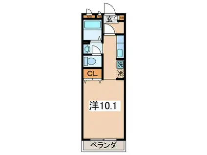 KTBレジデンス(ワンルーム/3階)の間取り写真