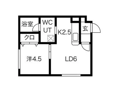 ライフジュエル学園前(1LDK/3階)の間取り写真