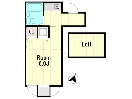 フォーラムイレブン(1K/1階)の間取り写真