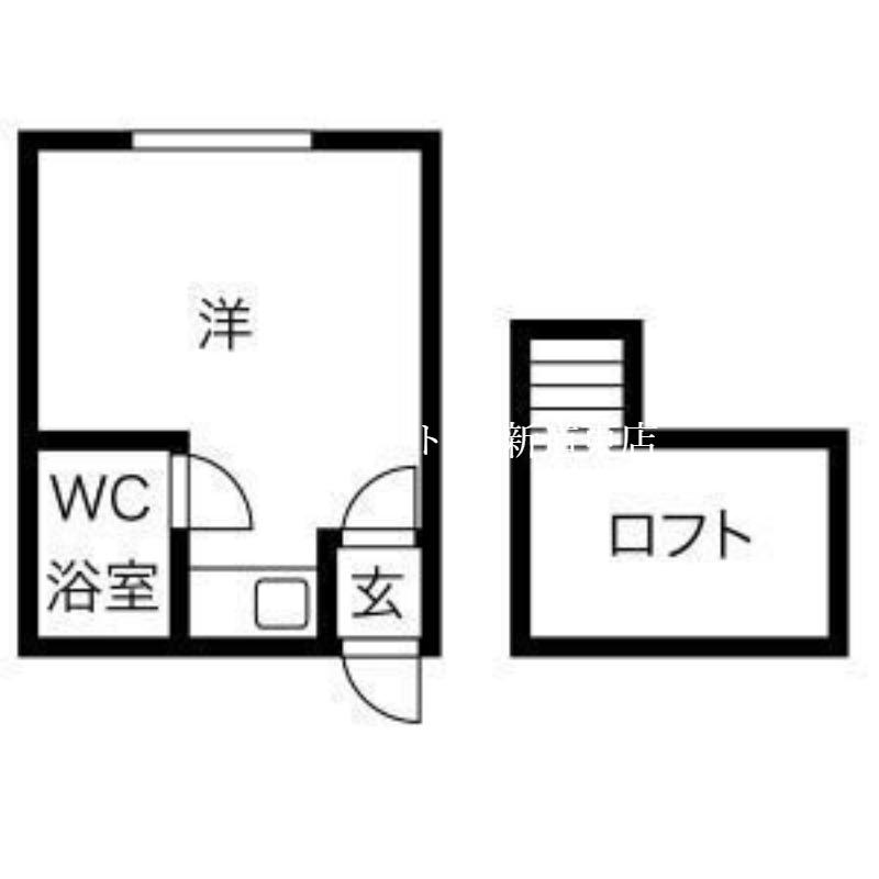 アメニティハウス(1K/1階)の間取り写真