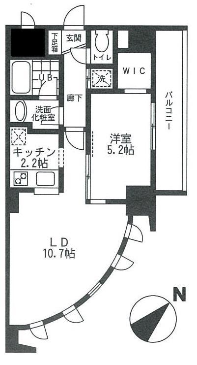 LA・SAKURAS ラサクラス(1LDK/6階)の間取り写真