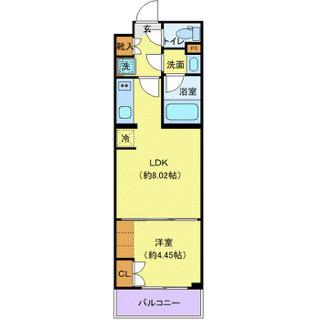渋谷本町マンション(1LDK/2階)の間取り写真