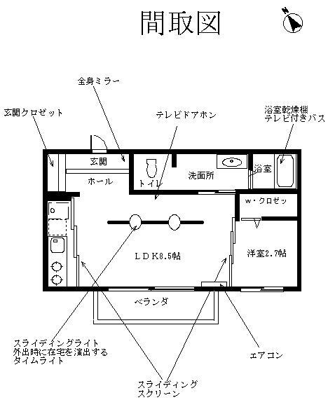 EMステージ(1SLDK/1階)の間取り写真