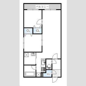 BRIGHTON COURT N20(2LDK/4階)の間取り写真