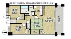 シェルメール長堂(3LDK/2階)の間取り写真