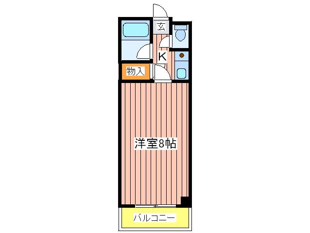 モリビル京橋(1K/3階)の間取り写真