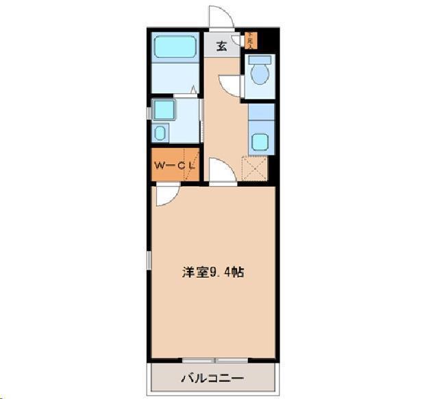 アヴァンセ高砂II(1K/3階)の間取り写真