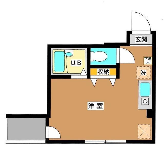 茂木ビル(ワンルーム/3階)の間取り写真