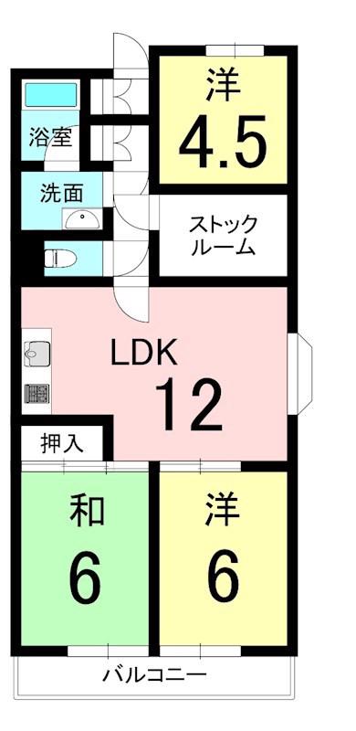 熊谷昭和ビル(3SLDK/3階)の間取り写真