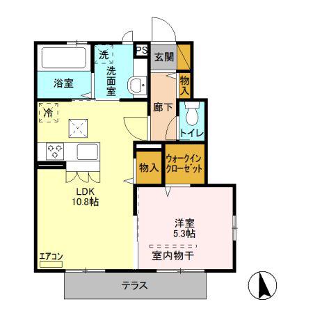 コンフォルタ(1LDK/1階)の間取り写真