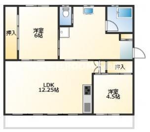 サンコーポラス都城I(2LDK/5階)の間取り写真