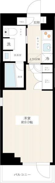 AXAS木場ASYLCOURT(1K/3階)の間取り写真