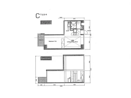 ALBA(1LDK/4階)の間取り写真