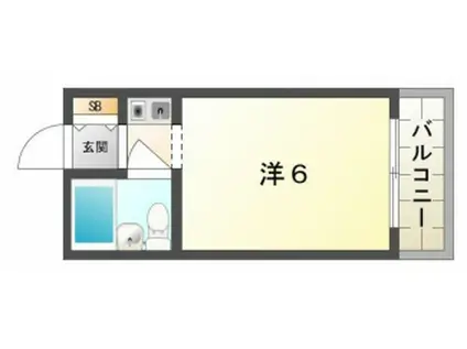 やなぎ屋マンション(1K/3階)の間取り写真