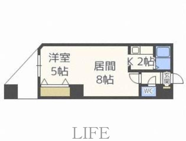 パークヒルズ東札幌(1LDK/11階)の間取り写真