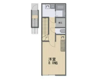 IRBIS津島福居(ワンルーム/2階)の間取り写真