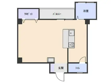 SP周南ビル(ワンルーム/3階)の間取り写真