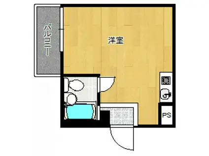 セントヒルズ目白台(ワンルーム/4階)の間取り写真