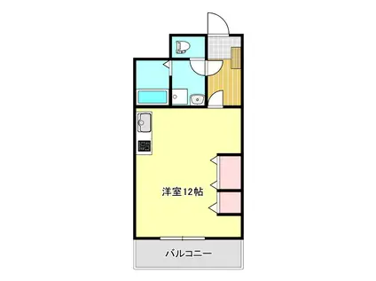 グランセ田宮(ワンルーム/2階)の間取り写真