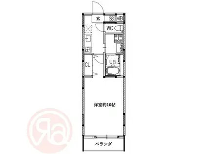 シナジーコート大正泉尾(1K/3階)の間取り写真