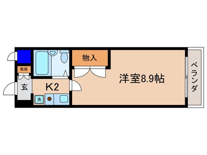 野路一番館(1K/3階)の間取り写真