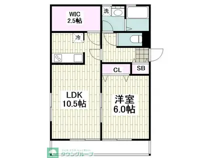 パレ・コレイユ(1LDK/1階)の間取り写真