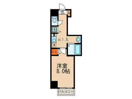 DORF KAMIMAEZU(1K/5階)の間取り写真