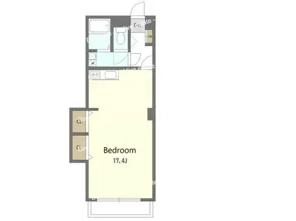 庄内ハウス(1LDK/7階)の間取り写真