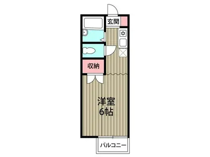 ドルフG8A棟(1K/2階)の間取り写真