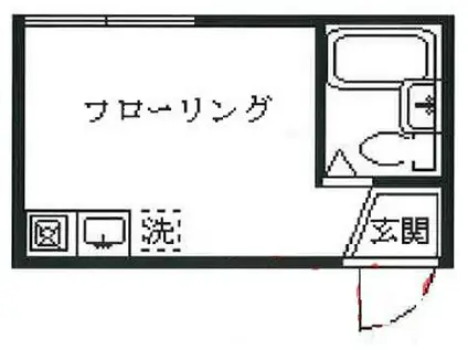 ライフピア フォレスト(ワンルーム/1階)の間取り写真