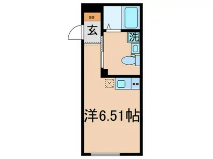 すすむテラス金町(ワンルーム/4階)の間取り写真