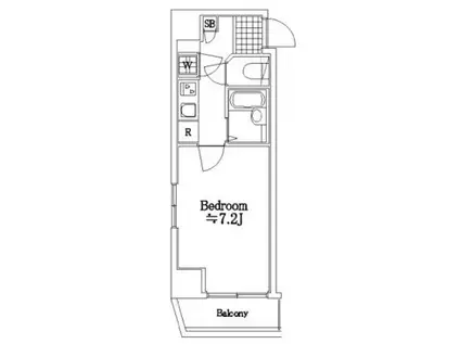 菱和パレス府中駅前(1K/7階)の間取り写真