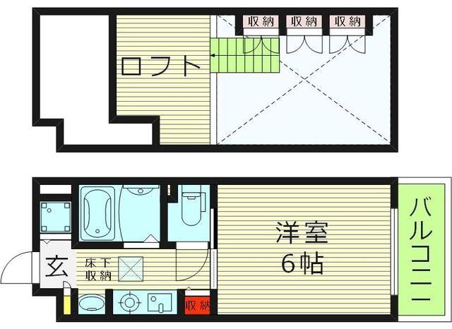 エステムコート大阪城前・OBPリバーフロント(1K/4階)の間取り写真