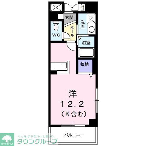 グランリーオ(ワンルーム/4階)の間取り写真