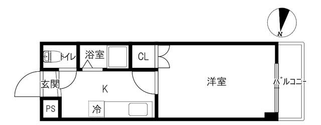 アーバンプラザ(1K/3階)の間取り写真