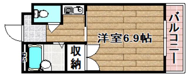 ベルファース芝浦タワー(2LDK/27階)の間取り写真