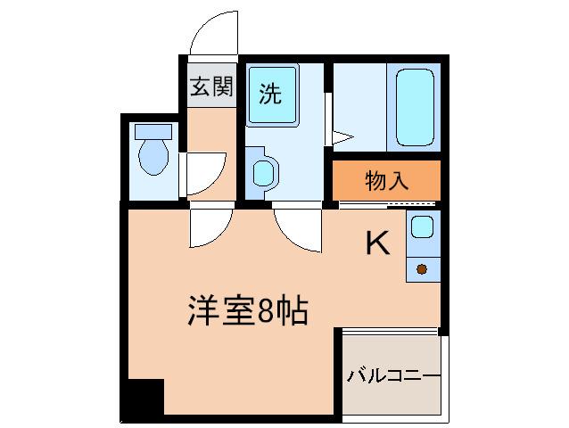 平野エスペランス(ワンルーム/5階)の間取り写真