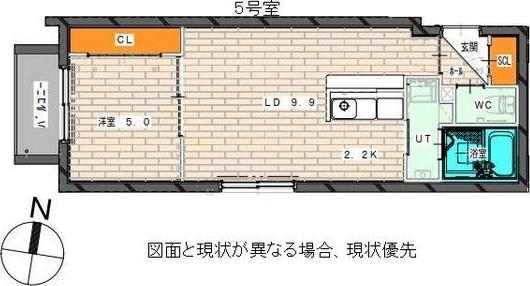 CITYPREMIERE発寒(1LDK/1階)の間取り写真