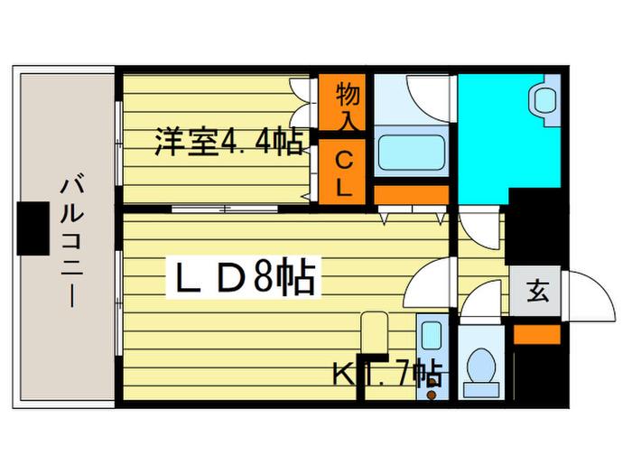 レガーロ美術館通(1LDK/6階)の間取り写真