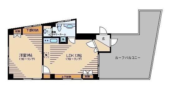 荒川ゲートウェイ(1LDK/5階)の間取り写真
