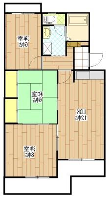 グレイス(3LDK/3階)の間取り写真