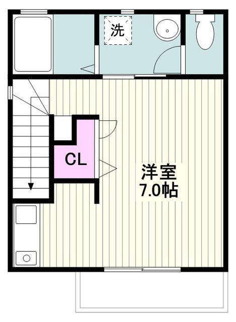 メゾンSORA(ワンルーム/2階)の間取り写真