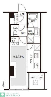 宮益坂ビルディングSHIBUYA RESIDENCE(1K/6階)の間取り写真