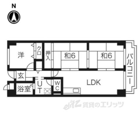 アバ・ハイム西村(3LDK/4階)の間取り写真