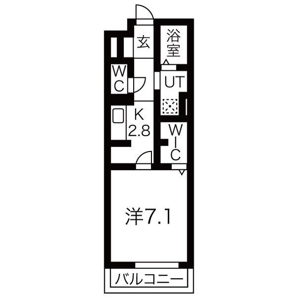 グランメゾン知立(1LDK/1階)の間取り写真