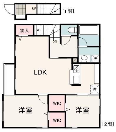 グランメゾン草薙(2LDK/2階)の間取り写真