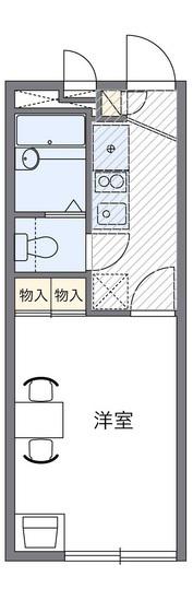レオパレスシェルソレーユ(1K/2階)の間取り写真