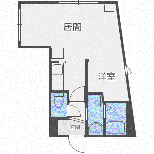 ヴェレーナ二十四軒(1LDK/4階)の間取り写真