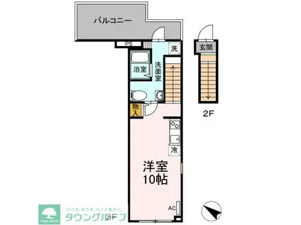 アージュドール目黒(ワンルーム/3階)の間取り写真